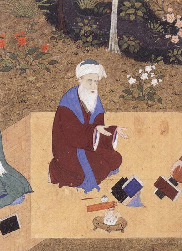 unknow artist The Poet Nizami sits in the highest rank among the great Persian poets of the past